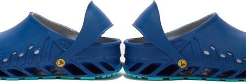 Saboti de lucru autoclavabili Evoflex, emerald/navy blue, Scholl